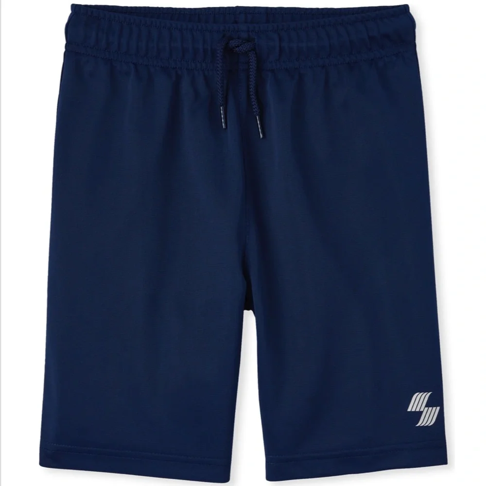 The Children’s Place Sport Boys Basketball Shorts Navy Blue (Tidal)